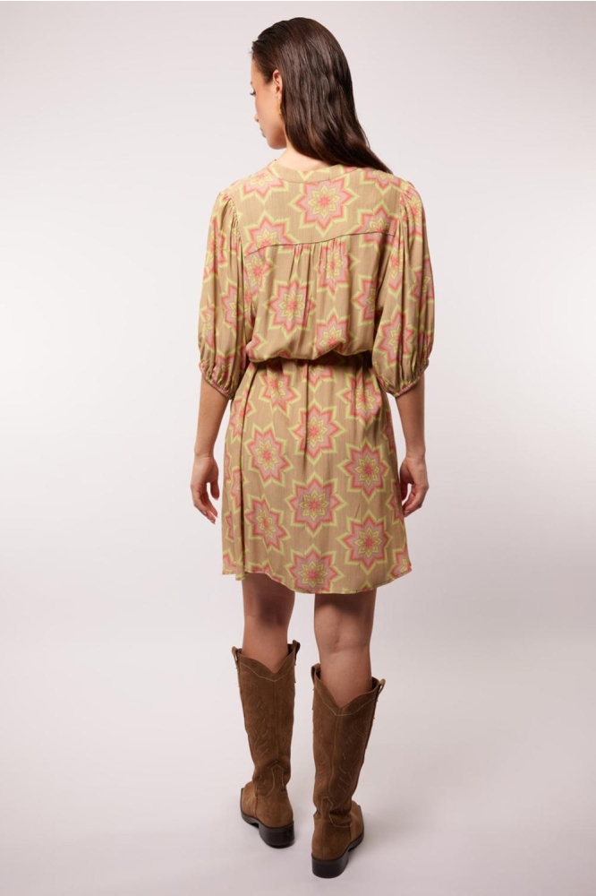LYSA DRESS 25ZZF01 502749 KHAKI/SEAFOAM MINT